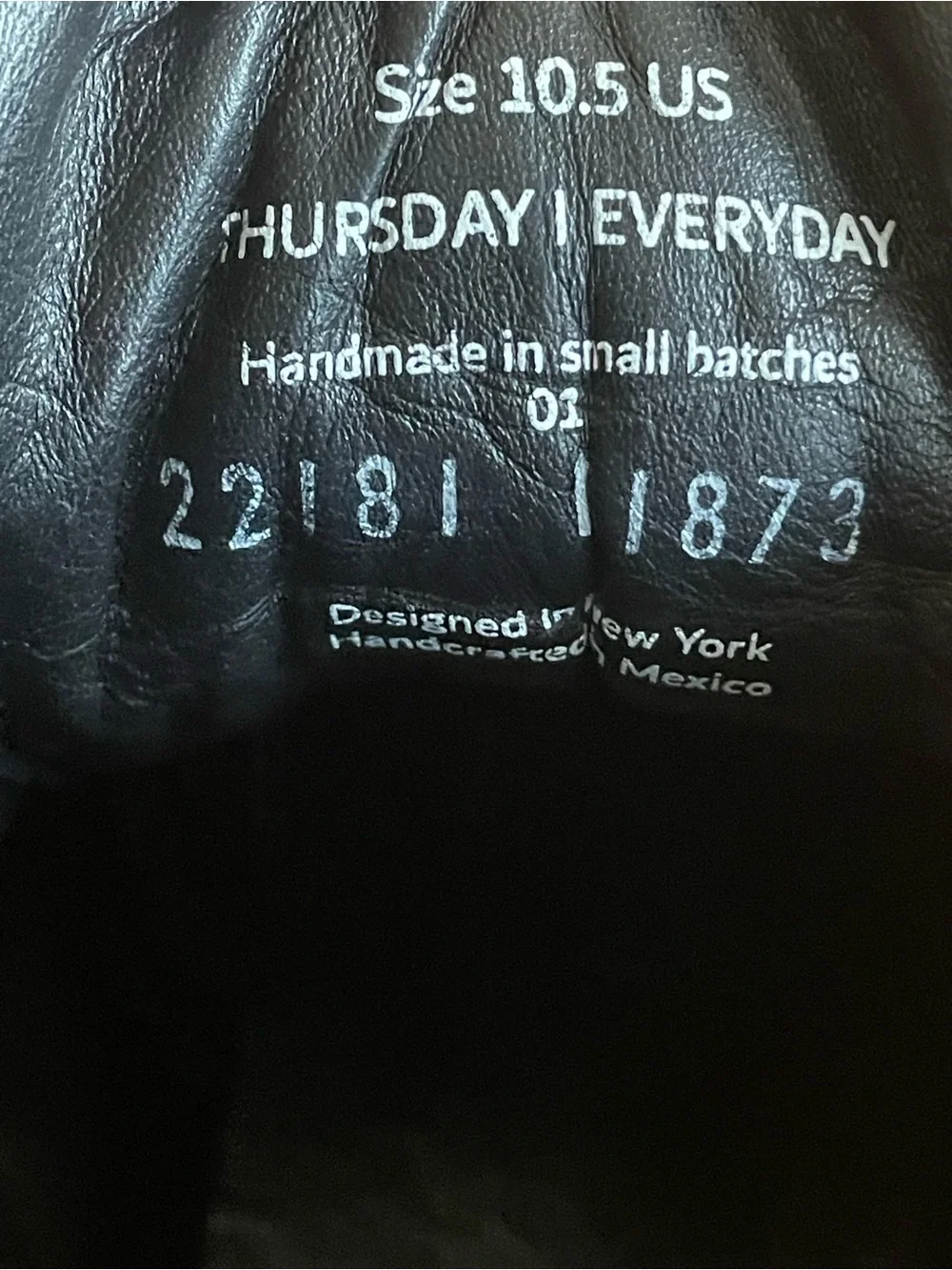 Thursday Boot Company Hero Lace-Up Black Matte WeatherSafeNubuck Boots 10.5